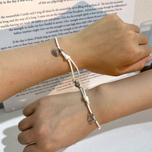 Load image into Gallery viewer, 2 Pcs/Set Magnetic Couple Bracelet Stylish Versatile Adjustable Woven Hand Rope Love Lock and Key Bracelet Women Men Hand Jewelry
