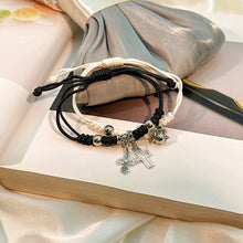 Load image into Gallery viewer, 2 Pcs/Set Magnetic Couple Bracelet Stylish Versatile Adjustable Woven Hand Rope Love Lock and Key Bracelet Women Men Hand Jewelry
