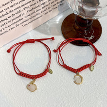 Load image into Gallery viewer, 2 Pcs/Set Magnetic Couple Bracelet Stylish Versatile Adjustable Woven Hand Rope Love Lock and Key Bracelet Women Men Hand Jewelry
