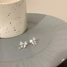 Load image into Gallery viewer, Bow Zircon Earrings Simple Temperamental Alloy Earrings Ear Studs Women Fashionable Jewelry Accessories Niche Design
