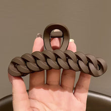 Load image into Gallery viewer, Korean Coffee Beige Large Hair Claw Acrylic Hairpin Geometry Barrette Crab Hair Clips Hairpin Femme Girl Hair Accessories
