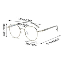 Load image into Gallery viewer, Retro Metal Eyeglasses Round Frame Fashion Anti Blue Lightweight Frame Transparent Glasses Blocking Filter Computer Glasses
