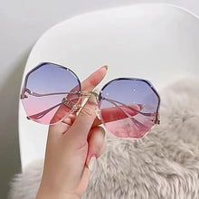 Load image into Gallery viewer, Rimless Cut Edge Sunglasses Irregular Circle Fashion Popular Women Men Shades Small Square Sun Glasses For Female Male
