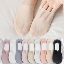Load image into Gallery viewer, 9 Colors Invisible Boat Socks Breathable Sock Women Ice Stockings Summer Ultrathin Cotton Socks Anti-Slip Solid Boat Socks

