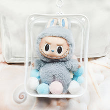 Load image into Gallery viewer, Transparent Mystery Box Storage Case Anime Ornaments Mystery Box Organizer Box Square Plush Dolls Display Bag With Keychain
