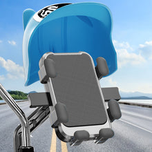 Load image into Gallery viewer, Cartoon Motorcycle Small Helmet Rider Mobile Phone Holder and Electric Bicycle Navigation Mobile Phone Holder Waterproof Sunshade
