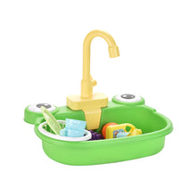 Load image into Gallery viewer, Kids Kitchen Sink Toys Simulation Electric Dishwasher Mini Kitchen Food Pretend Play House Toy Set Children Role Play Girl Toys
