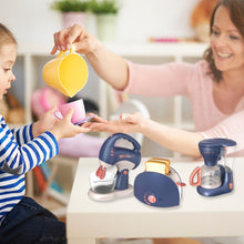 Load image into Gallery viewer, Mini Household Appliances Kitchen Toys, Pretend Play Set with Coffee Maker Blender Mixer and Toaster for Kids Boys Girls Gifts
