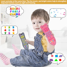 Load image into Gallery viewer, Music TV Remote Control Early Educational Toys Toy Electric Numbers Learning Machine Gifts For Newborn Birthday Gift For Kid

