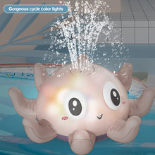 Load image into Gallery viewer, Baby Bath Toys Spray Water Shower Bathing Toys for Kids Electric Whale Bath Ball with Light Music LED Light Toys Bathtub Toy
