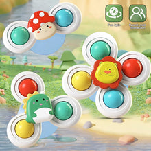 Load image into Gallery viewer, 3PCS Suction Cup Spinner Toy Baby Bath Funny Game Educational Toys For Children Girls Boys Infant Sensory Stress Reliever Gift
