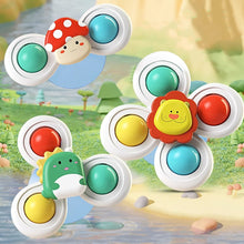Load image into Gallery viewer, 3PCS Suction Cup Spinner Toy Baby Bath Funny Game Educational Toys For Children Girls Boys Infant Sensory Stress Reliever Gift
