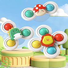 Load image into Gallery viewer, 3PCS Suction Cup Spinner Toy Baby Bath Funny Game Educational Toys For Children Girls Boys Infant Sensory Stress Reliever Gift
