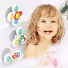Load image into Gallery viewer, 3PCS Suction Cup Spinner Toy Baby Bath Funny Game Educational Toys For Children Girls Boys Infant Sensory Stress Reliever Gift
