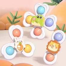 Load image into Gallery viewer, 3PCS Suction Cup Spinner Toy Baby Bath Funny Game Educational Toys For Children Girls Boys Infant Sensory Stress Reliever Gift

