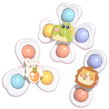 Load image into Gallery viewer, 3PCS Suction Cup Spinner Toy Baby Bath Funny Game Educational Toys For Children Girls Boys Infant Sensory Stress Reliever Gift
