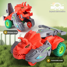 Load image into Gallery viewer, 1Pc Transforming Dinosaur Car Deformation Car Toys Inertial Sliding Dino Car Automatic Transform Toy Boys Amazing Gifts
