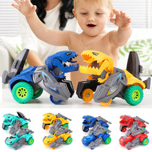 Load image into Gallery viewer, 1Pc Transforming Dinosaur Car Deformation Car Toys Inertial Sliding Dino Car Automatic Transform Toy Boys Amazing Gifts
