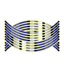 Load image into Gallery viewer, 16Pcs Motorcycle Wheel Sticker Reflective Rim Tape For Honda Kawasaki Motorbike Rim Tape Car Wheel Sticker Motorcycle Accessory 17"18"
