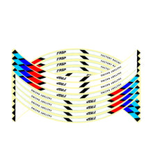 Load image into Gallery viewer, 16Pcs Motorcycle Wheel Sticker Reflective Rim Tape For Honda Kawasaki Motorbike Rim Tape Car Wheel Sticker Motorcycle Accessory 17"18"

