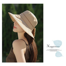 Load image into Gallery viewer, Sun Hat Big Bow Summer Hats For Women Versatile Fisherman Hat Tourism Sunscreen and Sunshade Hat Summer Sun Hat
