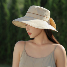 Load image into Gallery viewer, Sun Hat Big Bow Summer Hats For Women Versatile Fisherman Hat Tourism Sunscreen and Sunshade Hat Summer Sun Hat
