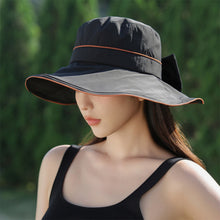 Load image into Gallery viewer, Sun Hat Big Bow Summer Hats For Women Versatile Fisherman Hat Tourism Sunscreen and Sunshade Hat Summer Sun Hat
