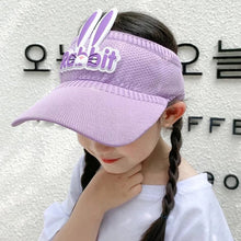 Load image into Gallery viewer, Children Sunscreen Hat Cute Rabbit Wing Hat Summer Cap for Kids Boys Girls Hats Bunny Shape Sunshade Duck With Empty Hat
