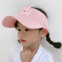 Load image into Gallery viewer, Children Sunscreen Hat Cute Rabbit Wing Hat Summer Cap for Kids Boys Girls Hats Bunny Shape Sunshade Duck With Empty Hat
