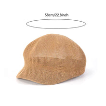Load image into Gallery viewer, Octagonal Beret Women Female Sunscreen Hats Sun Hat Beret Driving Hat Painter Tour Cap Sun Protection Anti-UV Painter Hat Octagonal Cap
