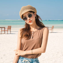Load image into Gallery viewer, Octagonal Beret Women Female Sunscreen Hats Sun Hat Beret Driving Hat Painter Tour Cap Sun Protection Anti-UV Painter Hat Octagonal Cap
