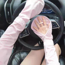 Load image into Gallery viewer, Arm Sleeves For Women Men Ice Silk Covering Fingers Outdoor Ultraviolet-proof Sunscreen Sleeves Colorful Breathable Arm Sleeves
