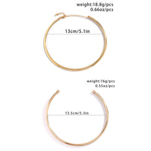 Load image into Gallery viewer, Metal Chain Collar Necklace Torques Choker Women Fashion Elegant Festival Party Charm Clavicle Chain Memorial Jewelry Gift
