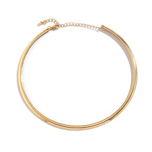 Load image into Gallery viewer, Metal Chain Collar Necklace Torques Choker Women Fashion Elegant Festival Party Charm Clavicle Chain Memorial Jewelry Gift
