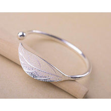 Load image into Gallery viewer, Women Cuff Bracelet Open Leaf Shaped Adjustable Charm Bangle Jewelry Bracelet Accessory Party Gift Fashion Elegant Alloy Jewelry Accessories for Women
