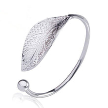 Load image into Gallery viewer, Women Cuff Bracelet Open Leaf Shaped Adjustable Charm Bangle Jewelry Bracelet Accessory Party Gift Fashion Elegant Alloy Jewelry Accessories for Women
