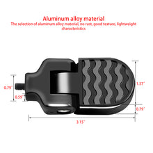 Load image into Gallery viewer, 1 Pair Mini Bicycle Folding Foot Rest Pegs Rear Pedals Aluminium Alloy Bike Pegs Non-Slip Foot Pedal Rear Pedal Quick Release Pedals
