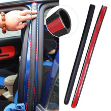 Load image into Gallery viewer, 2Pcs Car Door Seal Strip B Pillar Middle Column Car Sealing Strip Anti-Scratch Sound Insulation Dustproof Rubber Self-adhesive Strip
