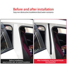 Load image into Gallery viewer, 2Pcs Car Door Seal Strip B Pillar Middle Column Car Sealing Strip Anti-Scratch Sound Insulation Dustproof Rubber Self-adhesive Strip
