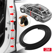 Load image into Gallery viewer, 2M Car Door Edge Seal Strip B Pillar Rubber Weatherstrip Waterproof Soundproof Auto Sealant Strip Anti-Scratch Protector

