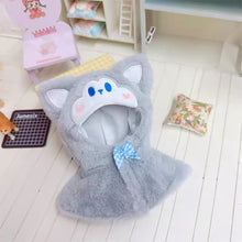 Load image into Gallery viewer, 17cm Mini Plush Doll's Clothes Outfit Accessories For 17cm Labubu Cotton Dolls Plush Animals Cape Clothing Gift
