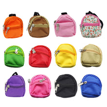 Load image into Gallery viewer, Doll Bag for Labubu Macaron Barbies Blythes and 20cm Plush Doll &amp; 1/6 BJD Canvas Backpack
