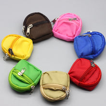 Load image into Gallery viewer, Doll Bag for Labubu Macaron Barbies Blythes and 20cm Plush Doll &amp; 1/6 BJD Canvas Backpack
