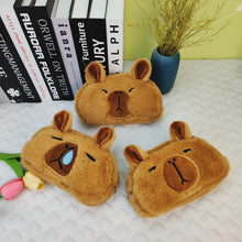 Load image into Gallery viewer, 1PC Capybara Plush Pencil Case Cosmetic Bag Guinea Pig Pen Pouch Large Capacity Pencil Bag School Supplies Stationery Box
