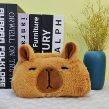 Load image into Gallery viewer, 1PC Capybara Plush Pencil Case Cosmetic Bag Guinea Pig Pen Pouch Large Capacity Pencil Bag School Supplies Stationery Box
