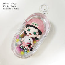 Load image into Gallery viewer, 1Pc Mystery Box Storage Case Anime Ornaments Mystery Box Organizer Box Square Plush Dolls Display Bag With Keychain

