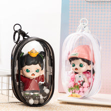 Load image into Gallery viewer, 1Pc Mystery Box Storage Case Anime Ornaments Mystery Box Organizer Box Square Plush Dolls Display Bag With Keychain
