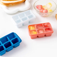 Load image into Gallery viewer, 6 Grid Reusable Ice Cube Molds Easy To Take Off Ice Tray Refrigerator Icebox for Summer Juice Drinks Wine Cocktails Whiskey
