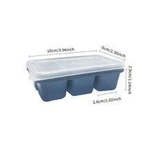 Load image into Gallery viewer, 6 Grid Reusable Ice Cube Molds Easy To Take Off Ice Tray Refrigerator Icebox for Summer Juice Drinks Wine Cocktails Whiskey
