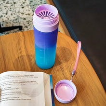 Load image into Gallery viewer, 600ml Sports Water Bottle Outdoor Water Bottle Plastic Portable Water Cup Dinkware Camping Bike Bottle Student Supplies
